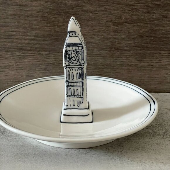 Molly Hatch X Anthropologie Big Ben Clock Tower London Ring Trinket Dish - Picture 3 of 7
